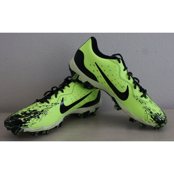 Nike FV6098-001 Men's Sz 11 Black/Lime/Volt Alpha Huarache 4 Baseball Cleats - Picture 13 of 13